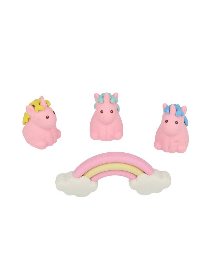 GOMAS DE BORRAR unicornio 4 u