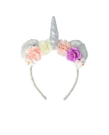 DIADEMA LENTEJUELAS unicornio 1 pz