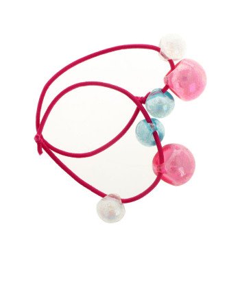ELÁSTICOS con bolas de colores 11 cm 2 u