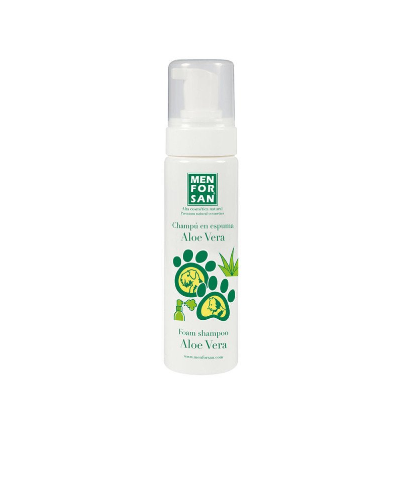 CHAMPÚ PERROS Y GATOS en espuma con aloe vera 200 ml