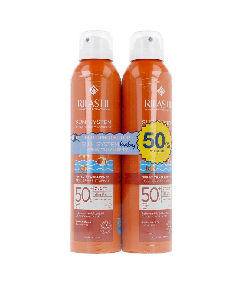 SUN SYSTEM SPF50+ BABY spray transparente pack 2 x 200 ml