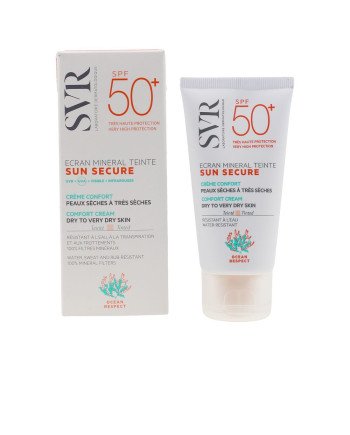 SUN SECURE ecran mineral teinte peaux sèches SPF50+ 60 gr