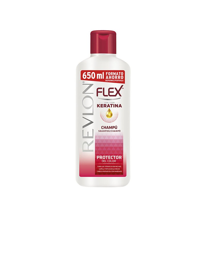 FLEX KERATIN protector color teñido champú 650 ml