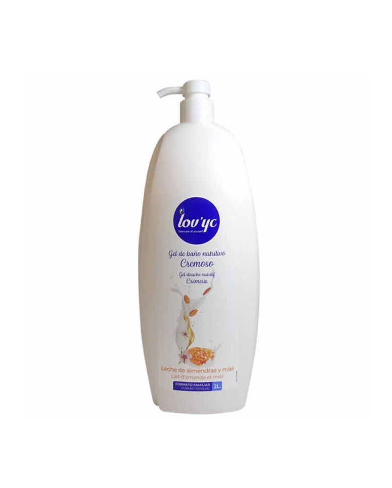 Lovyc Leche De Almendras Y Miel Gel De Baño Nutritivo 2000Ml