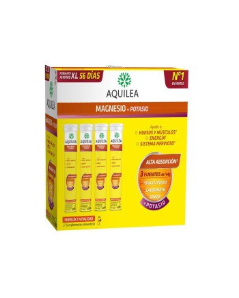 MAGNESIO+POTASIO comprimidos efervescentes 56 u