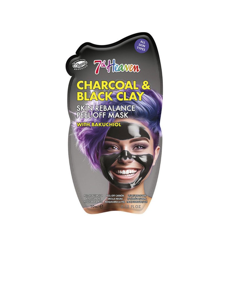 PEEL-OFF CHARCOAL & BLACK CLAY carbón y arcilla negra 10 ml