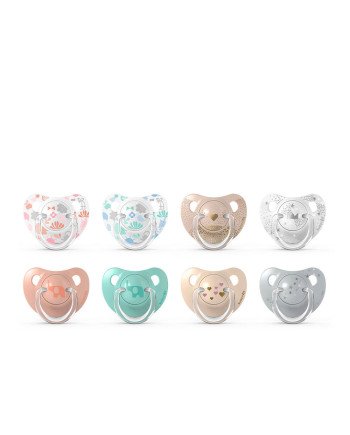 LÍNEA CLÁSICA chupete clásico tetina anatómica 6-18M 2 u