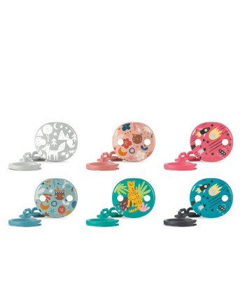 PRINTS broche pinza cadenita ovalado 1 u