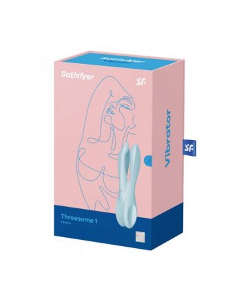 Satisfyer Threesome 1 Vibrador Azul Claro 1Un
