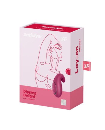 Satisfyer Dipping Delight Vibrador Lay-On Mora 1Un