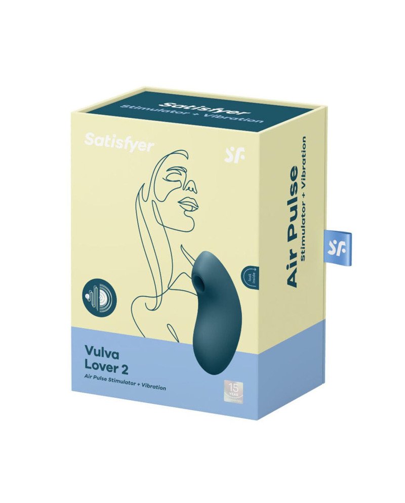 Satisfyer Vulva Lover 2 Vibrador Y Estimulador De Aire Azul 1Un