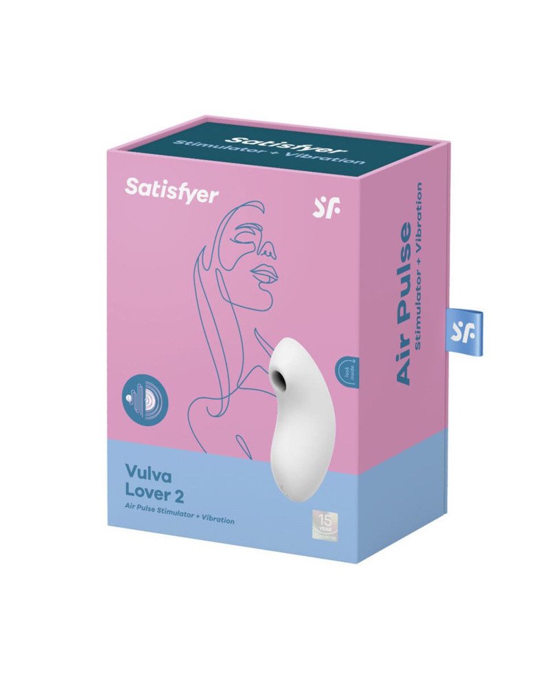 Satisfyer Vulva Lover 2 Vibrador Y Estimulador De Aire Blanco 1Un