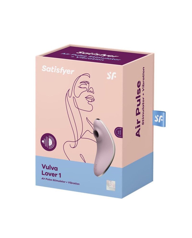 Satisfyer Vulva Lover 1 Vibrador Y Estimulador De Aire Lila 1Un