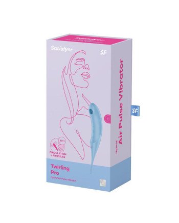 Satisfyer Twirling Pro Vibrador Air Pulse Hybrid Azul 1Un