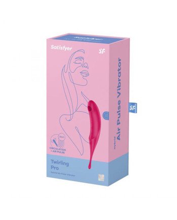 Satisfyer Twirling Pro Vibrador Air Pulse Hybrid Rojo 1Un