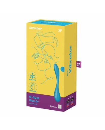 Satisfyer G-Spot Flex5+ Multi-Vibrador Azul Bluetooth 1Un