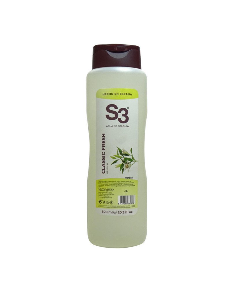 S3 Classic Fresh Colonia 600Ml