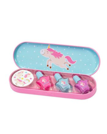 UNICORN NAIL POLSIH + STICKERS lote 4 pz
