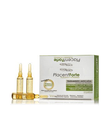 PLACENT FORTE tratamiento anticaída ampollas 36 u