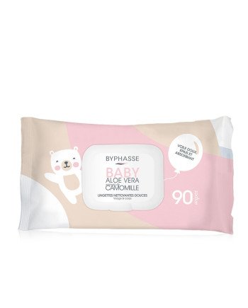 TOALLITAS LIMPIADORAS BEBÉ aloe vera y extracto de camomila 90 u