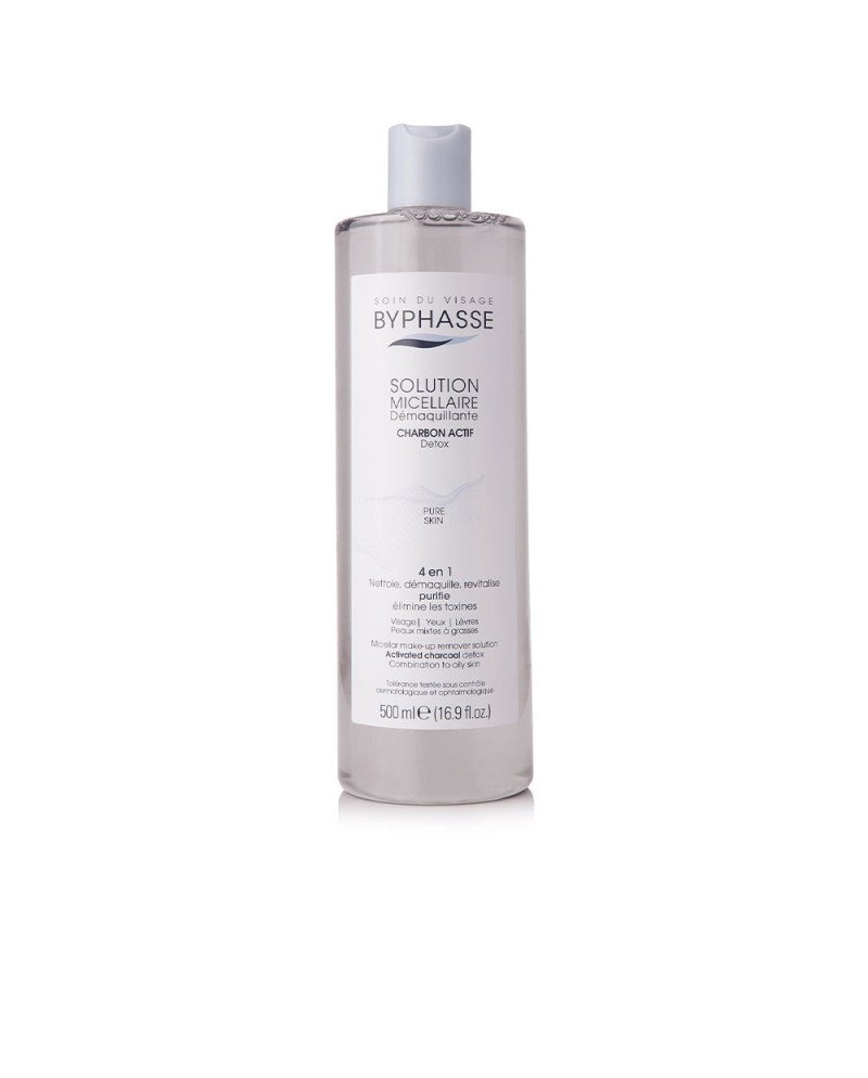 SOLUCIÓN MICELAR desmaquillante con carbón activo 500 ml