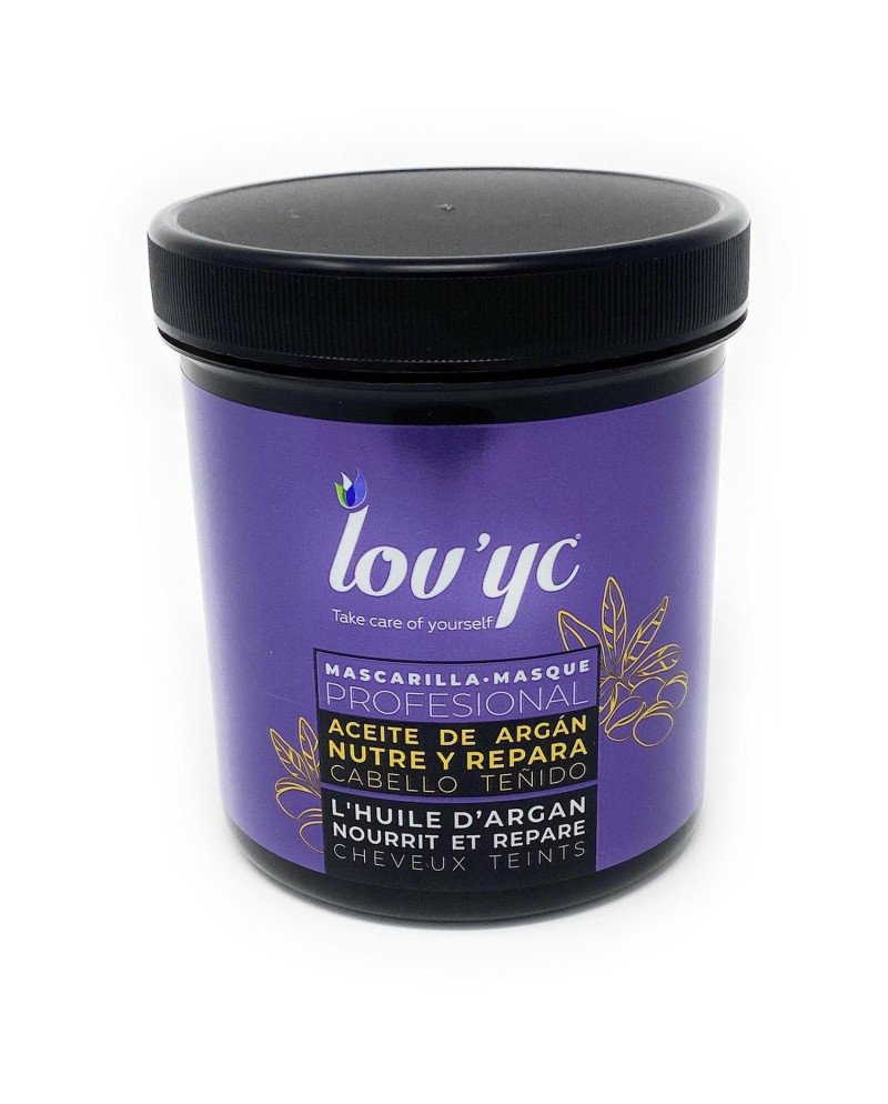 Lovyc Nutre Y Repara Aceite De Argan Mascarilla Cabello Teñido 700Ml