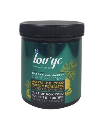Lovyc Nutre Y Fortalece Aceite De Coco Mascarilla Cabello Dañado 700Ml