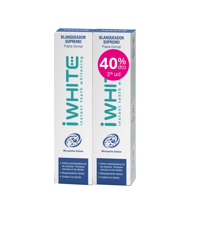PASTA DENTAL blanqueador supremo pack 2 x 75 ml
