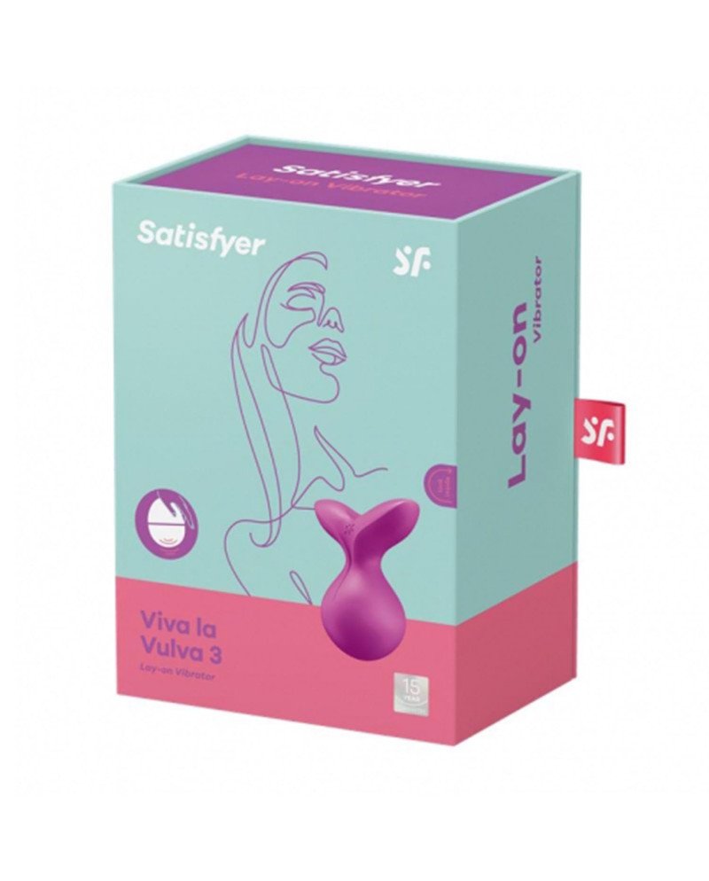 Satisfyer Viva La Vulva 3 Lay-On Vibrator Violeta 1Un
