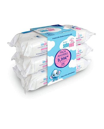 BABY TOALLITAS LIMPIADORAS lote 3 x 60 pz