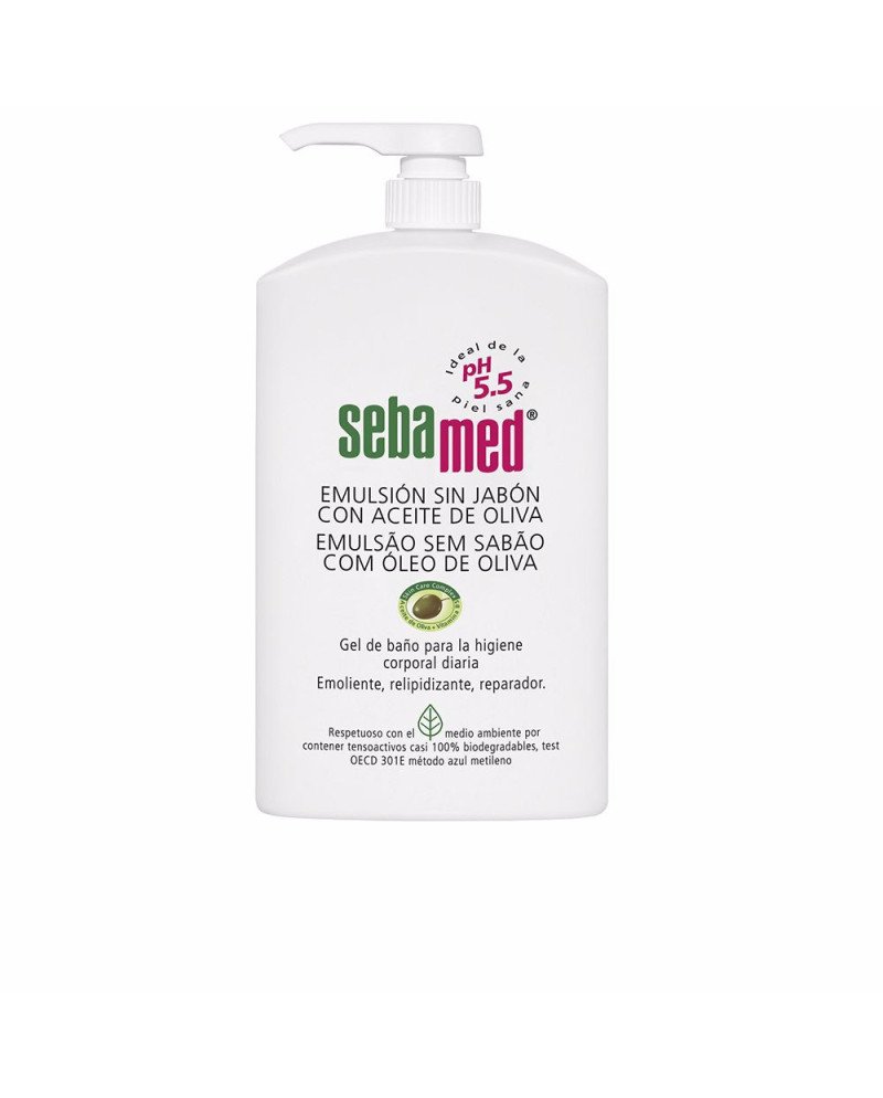 EMULSIÓN SIN JABÓN gel de baño con aceite de oliva 1000 ml