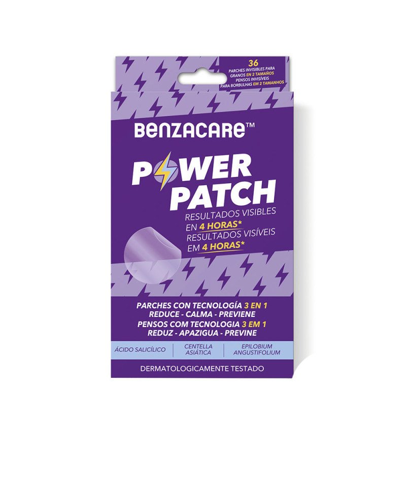 BENZACARE POWER PATCH parche invisible ultraligero y ultrafino 36 u