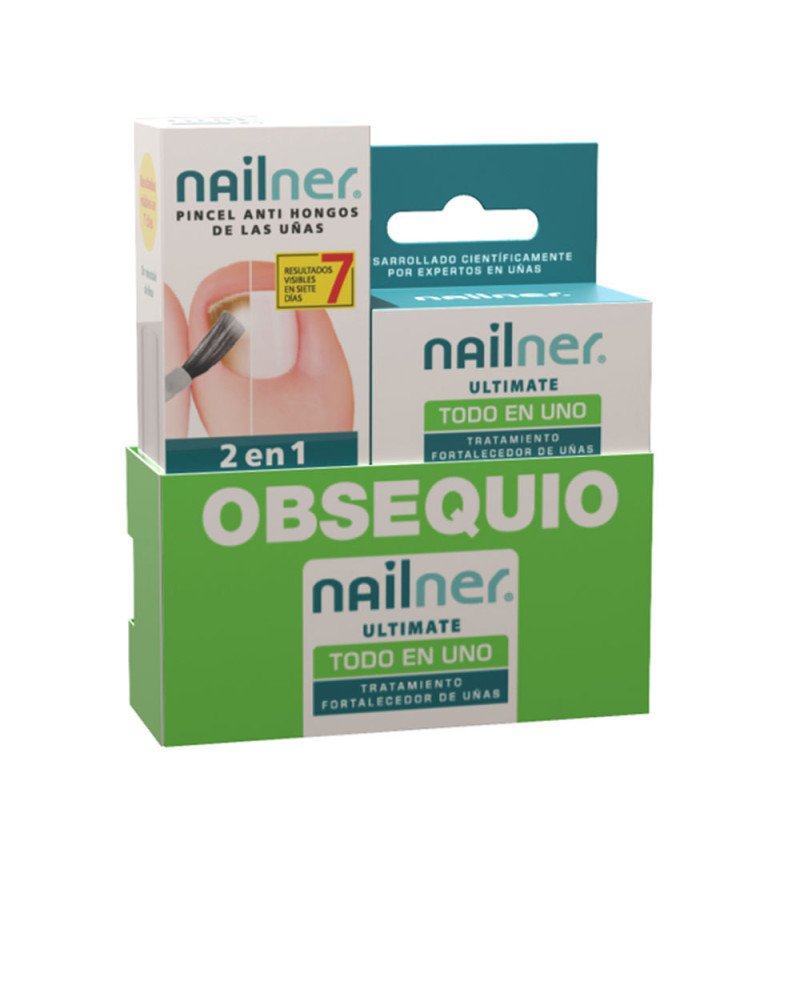 NAILNER PINCEL 2 EN 1 PINCEL ANTIHONGOS ESTUCHE 2 pz
