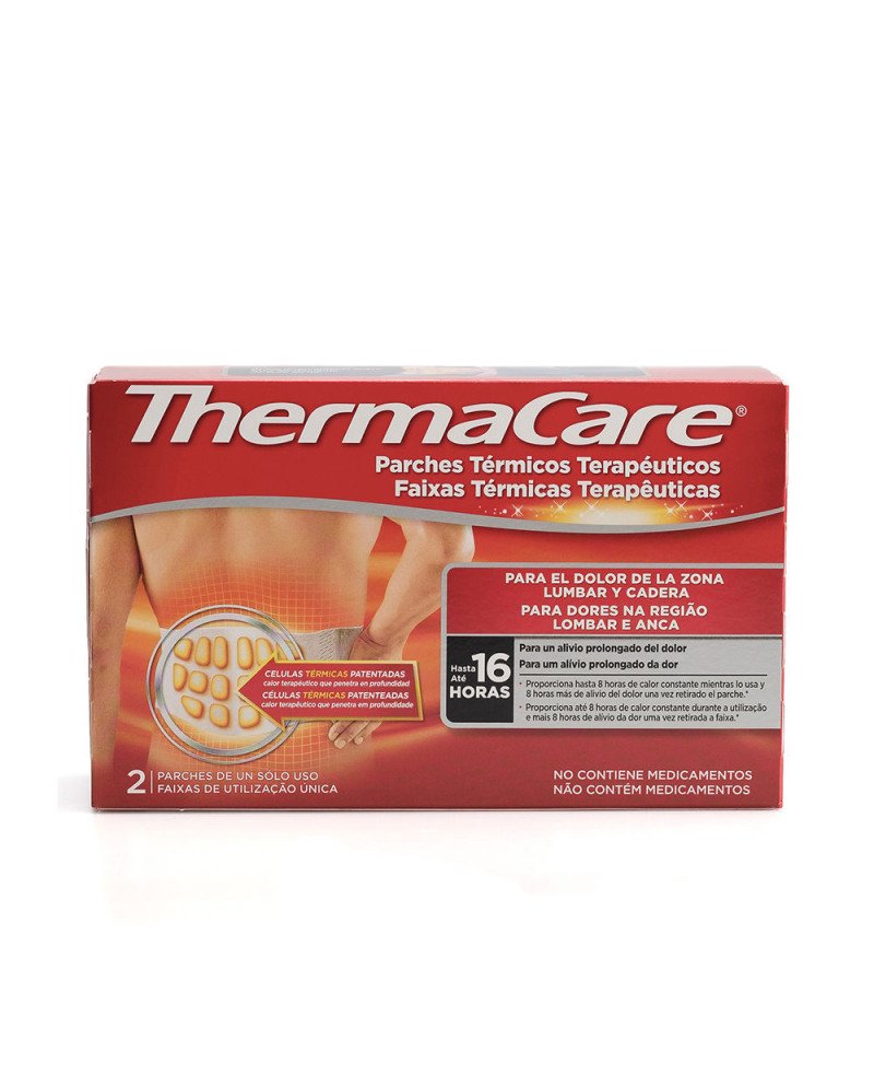 THERMACARE lumbar cadera parches térmicos 2 u