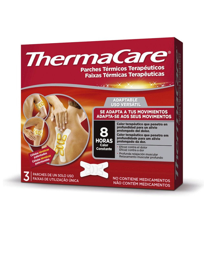 THERMACARE adaptable parches térmicos 3 u