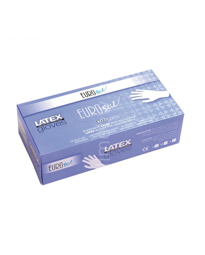 Eurostil Blanco Guantes Latex Pequeño Caja 1Un
