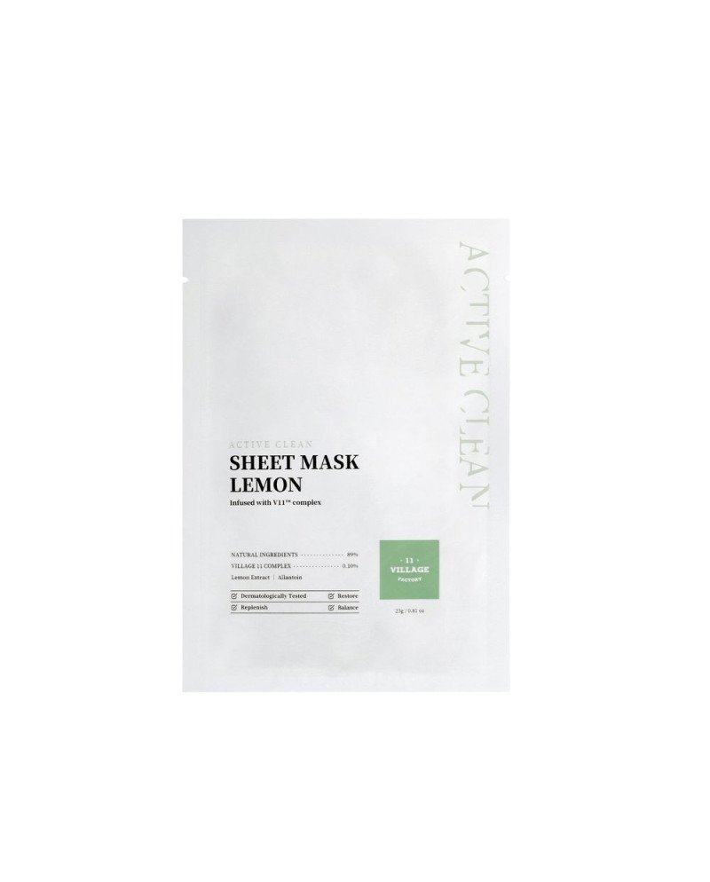 ACTIVE CLEAN sheet mask lemon 23 gr