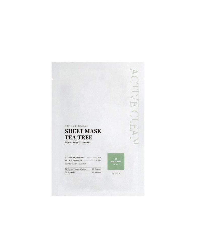ACTIVE CLEAN sheet mask tea tree 23 gr