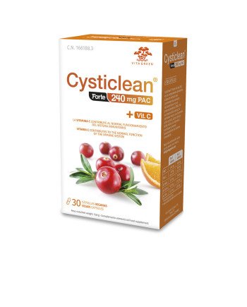 CYSTICLEAN FORTE con PAC y Vit C y Arándano Rojo cápsulas 30 u