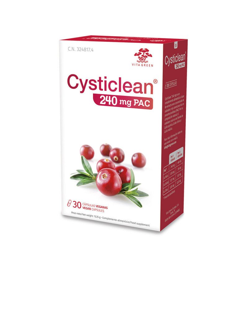 CYSTICLEAN CLÁSICO 240 mg de PAC y Arándano Rojo cápsulas 30 u