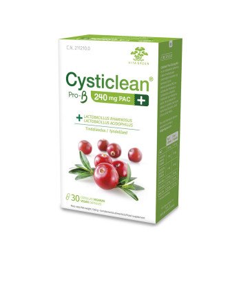 CYSTICLEAN ProB 240 mg PAC y Probióticos con Arándano Rojo cápsulas 30 u