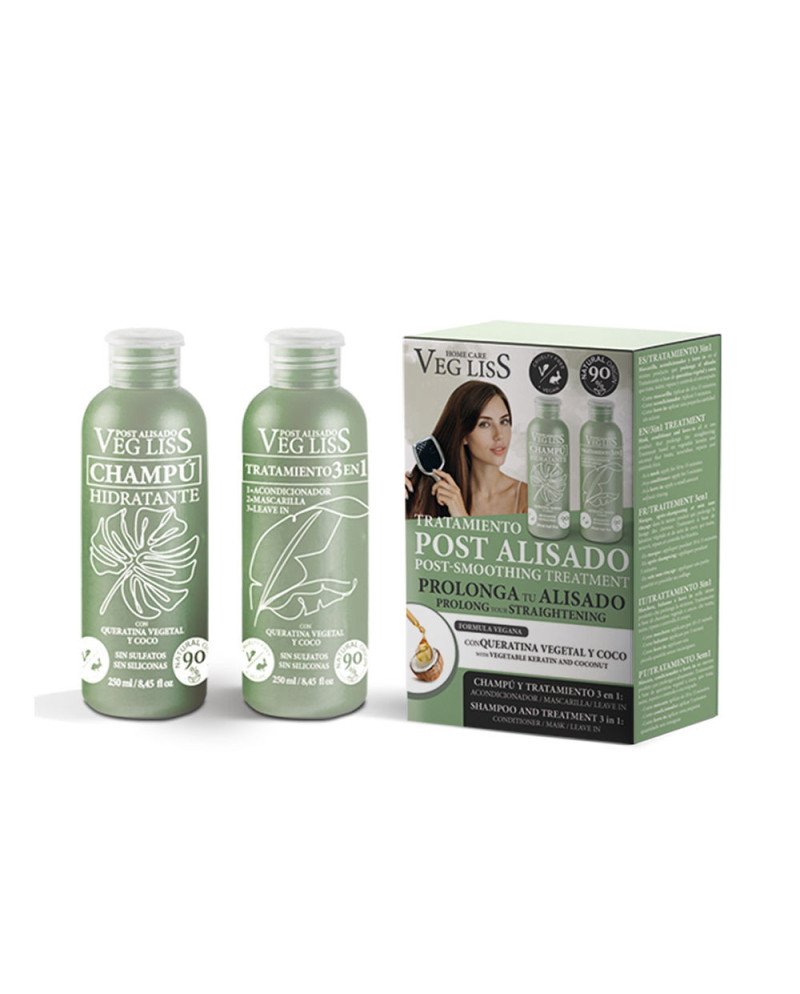 VEG LISS post alisado vegano champú y tratamiento 3 en 1 2 u