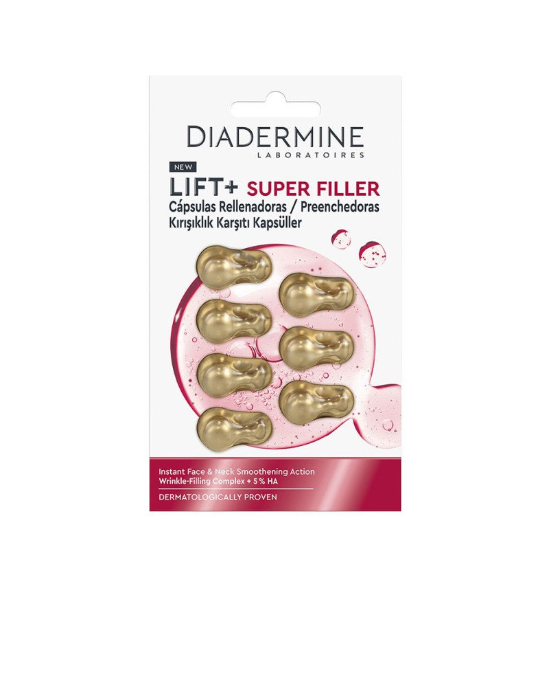 LIFT + SUPER FILLER rellenador alisante rostro y cuello cápsulas 7 u