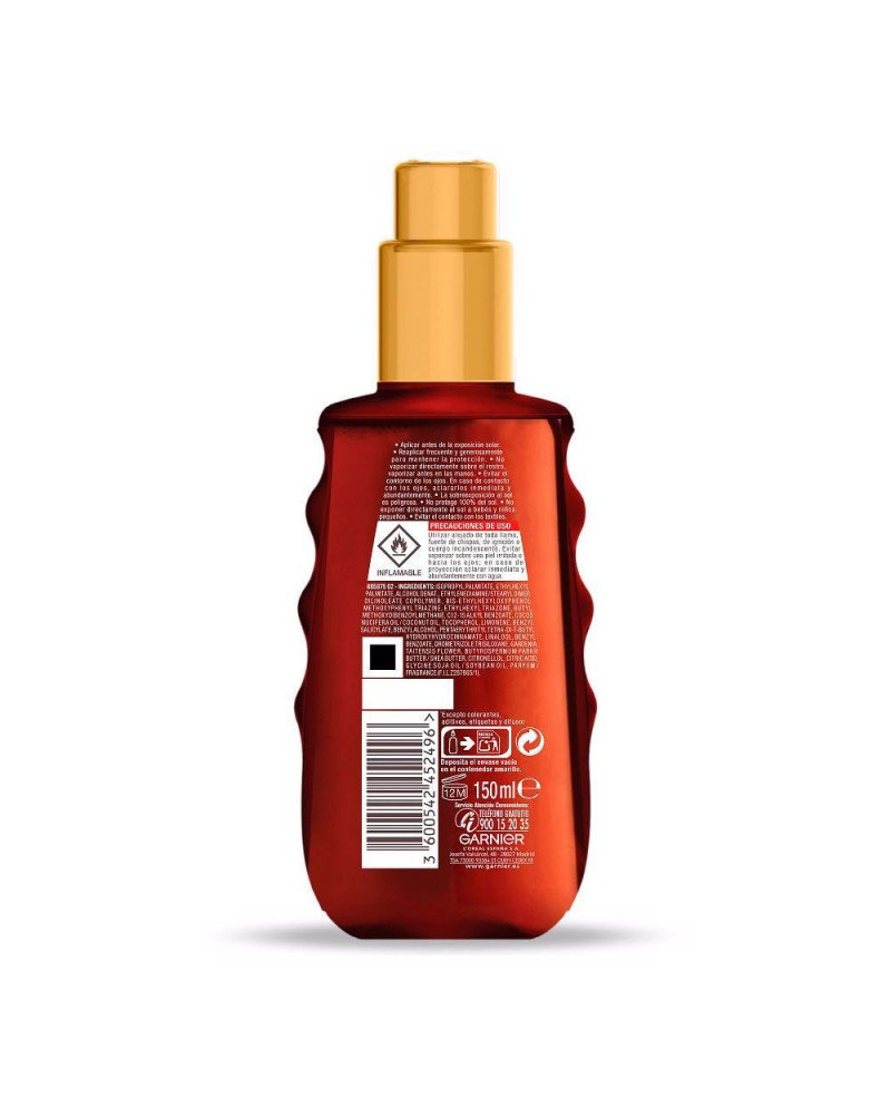 ACEITE PROTECTOR dorado sublime SPF20 vaporizador 150 ml