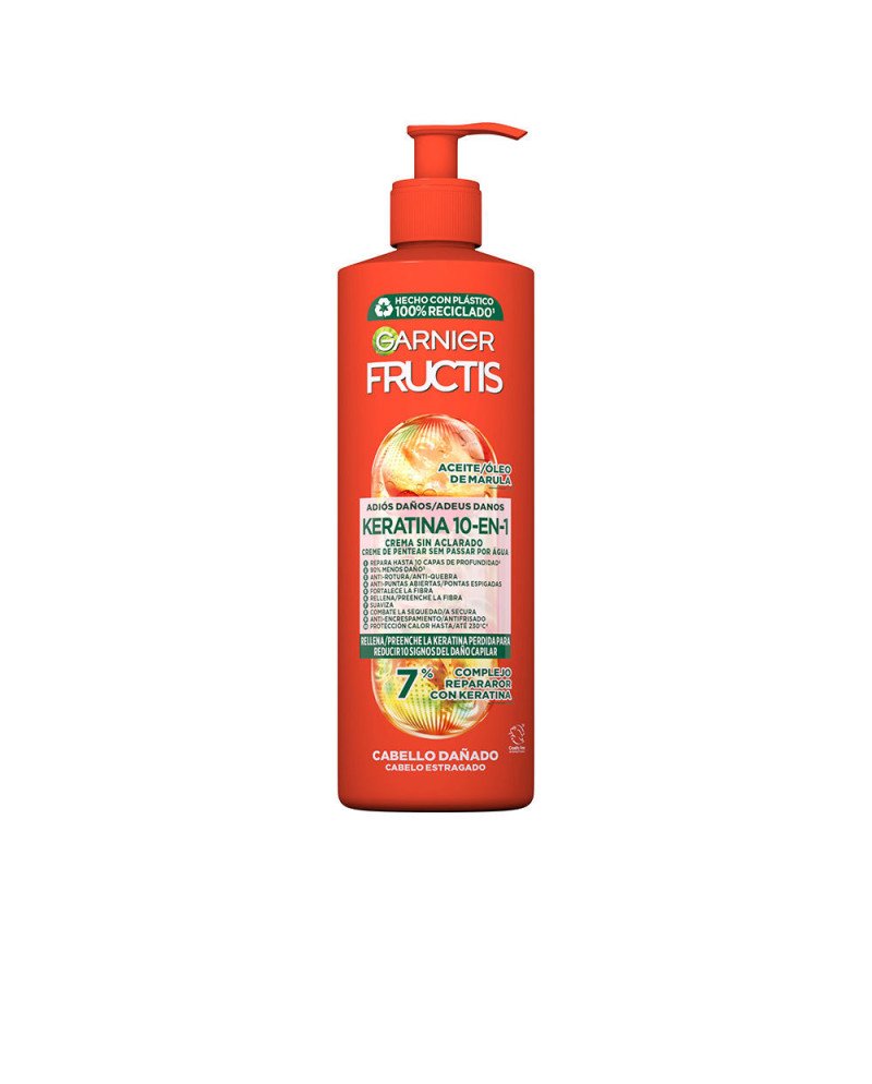 FRUCTIS ADIOS DAÑOS KERATINA 10-EN-1 crema sin aclarado 400 ml