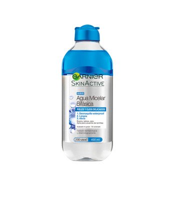 SKINACTIVE agua micelar bifásica pieles y ojos delicados 400 ml