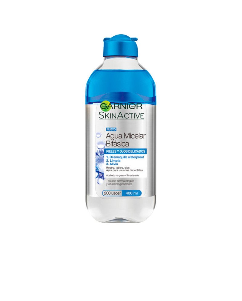 SKINACTIVE agua micelar bifásica pieles y ojos delicados 400 ml