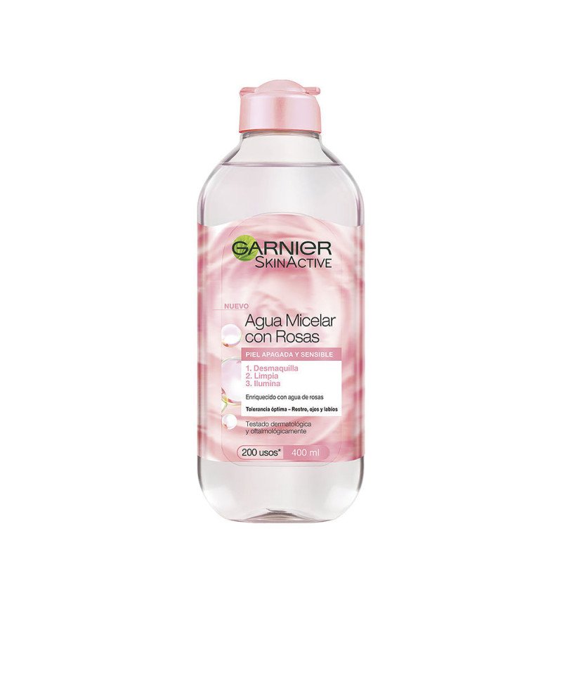 SKINACTIVE agua micelar con rosas piel apagada-sensible 400 ml