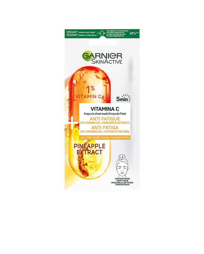 SKINACTIVE mascarilla vitamina c antifatiga 1 u