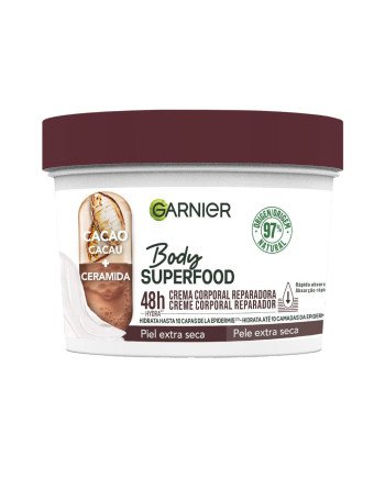 BODY SUPERFOOD CACAO crema corporal reparadora piel extra seca 380 ml